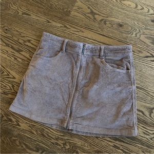 American Eagle: Super Stretch Corduroy Zip-Up Skirt